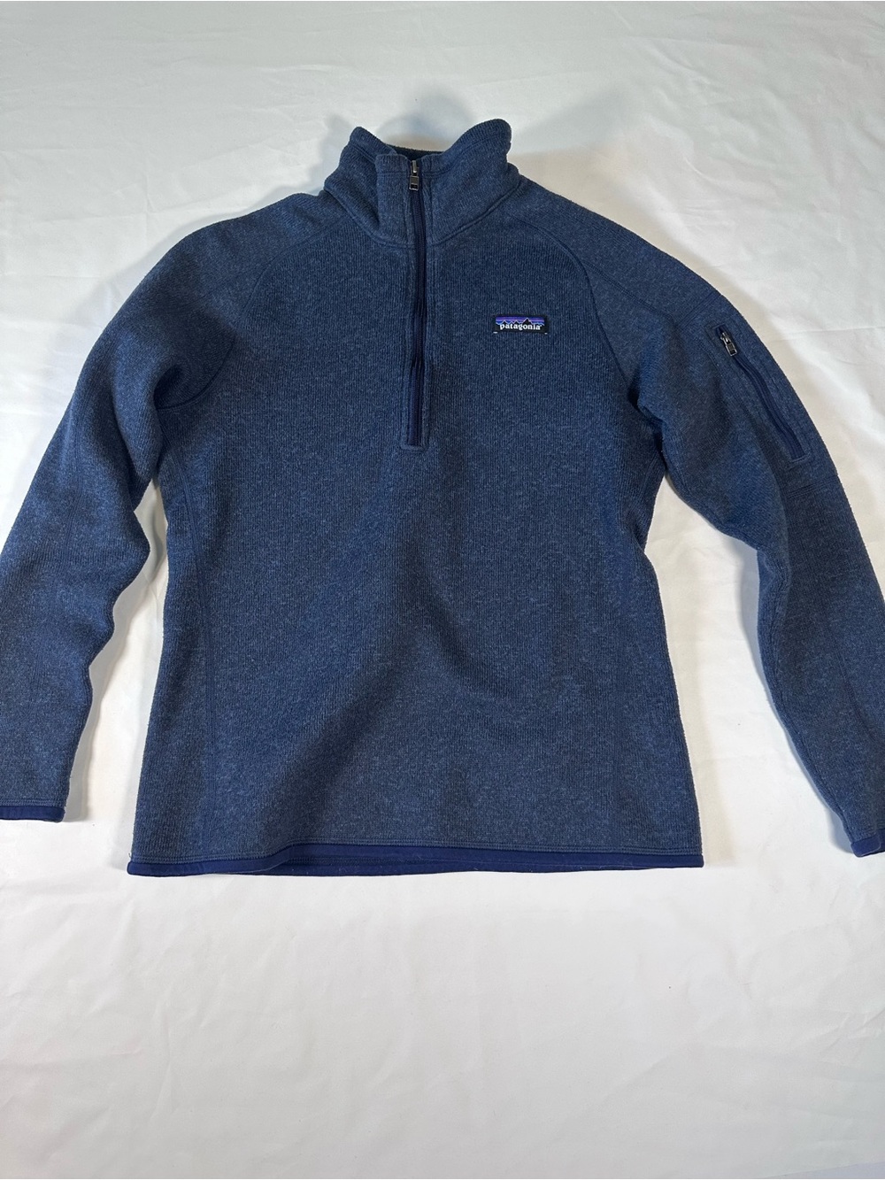 Patagonia Quarter-Zip Fleece Pullover - Navy Blue